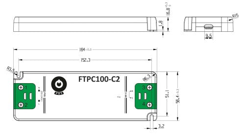 POS Power FTPC100V24-C2 100W 24V/4.17A LED Power Supply