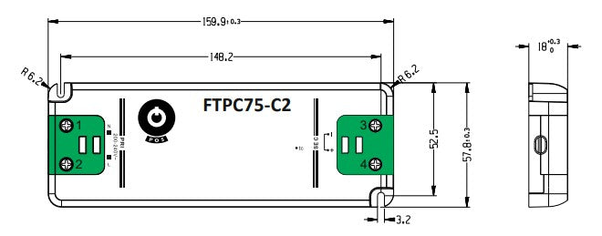 POS Power FTPC75V12-C2 75w 12v/6.25A LED Power Supply - LED Spares