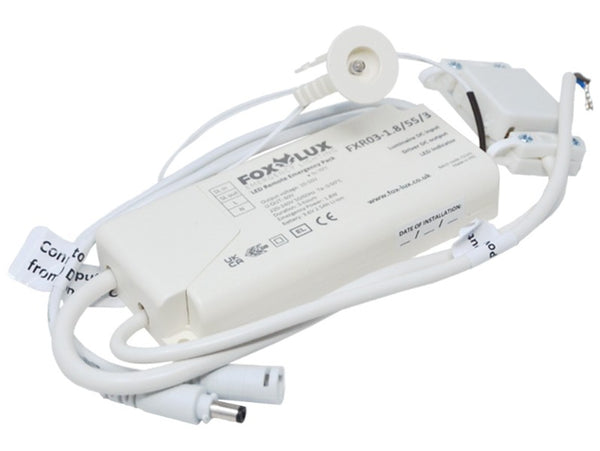 FoxLux FXR03-1.8-55-3 Micro Remote Pack Manual Test 10-50V 1.8W