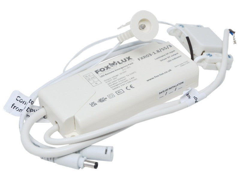 FoxLux FXR03-1.8-55-3 Micro Remote Pack Manual Test 10-50V 1.8W