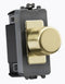 Knightsbridge GDM150IBB 2-way 10-150W (5-150W LED) Intelligent Dimmer - Brushed Brass - LED Spares