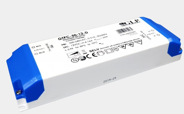 GTPC-50-12-D 50W 12V 0-4.16A Triac Dimmable LED Driver - LED Spares