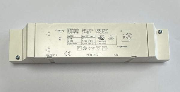 Huco 096816 ET 100-210VA LE 210W 12V Dimmable Low Voltage Transformer - LED Spares