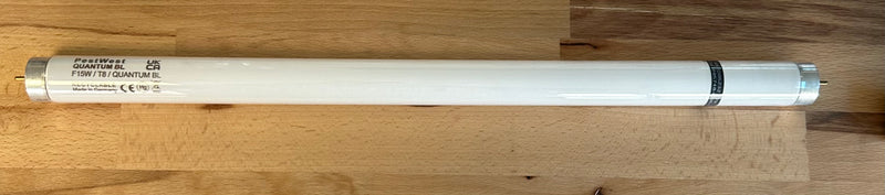 Pest West 15W 18" UVA Quantum Shatterproof Tube W15/T15WST18/CH F15W/T8/QUANTUM BL - LED Spares