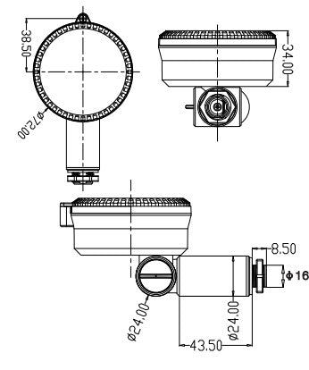 Merrytek MC032S IP65 Microwave Sensor For Flood Light -20mm - White - LED Spares