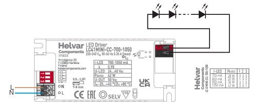 Helvar LC41MINI-CC-700-1050 - 5958005 - LED Spares