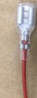 LEDS-RT Red Female Tag - Flying Lead 10" - For BST-T Batteries - LED Spares