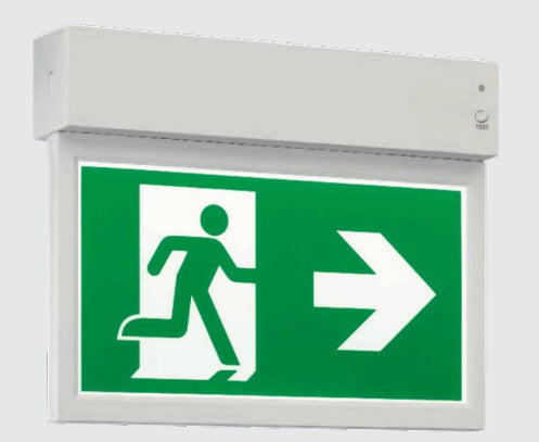 LEDSMXL LED Emergency Exit Sign - Wall, Ceiling or Wire Suspended Options - LED Spares