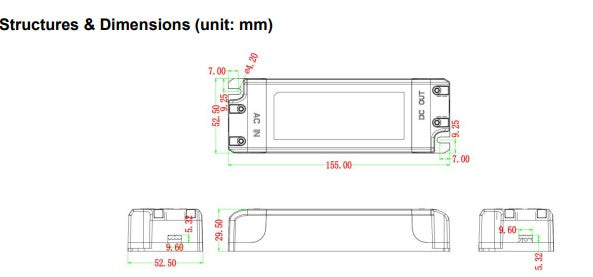 Lifud LF-AAT040-1050-42 700-1050mA 9-42V Triac Dimmable Constant Current LED Driver - LED Spares 