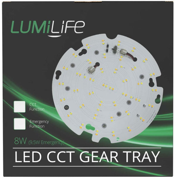 Lumilife 8-9.5W - 16W 2D Replacement LED Gear Trays - CCT & Emergency Options