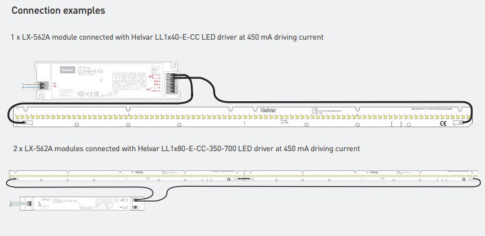 Helvar LX-562-850-045A 560mm 5000K Linear LED Module -LED Spares