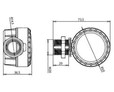 Merrytek MC628S RC On-Off Microwave Sensor IP65 20mm Knock Out - LED Spares