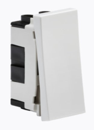 Knightsbridge NET2WH - 20AX 1G 2-way modular switch (25x50mm) - White - LED Spares