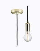 Knighsbridge 1.8m E27 Contempory Pendant Set - Polished Brass- LED Spares