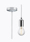 Knighsbridge 1.8m E27 Contempory Pendant Set - Polished Chrome - LED Spares