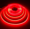 SpotlessRed8-12V IP20 8mm Wide Red COB LED Seamless Strip Lights - 12V - 10W/m