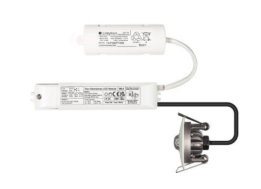 Liteplan S/ALP/1/43/CO/W Ceiling Recessed Basic Emergency C/W LED/43/CO/W - LED Spares
