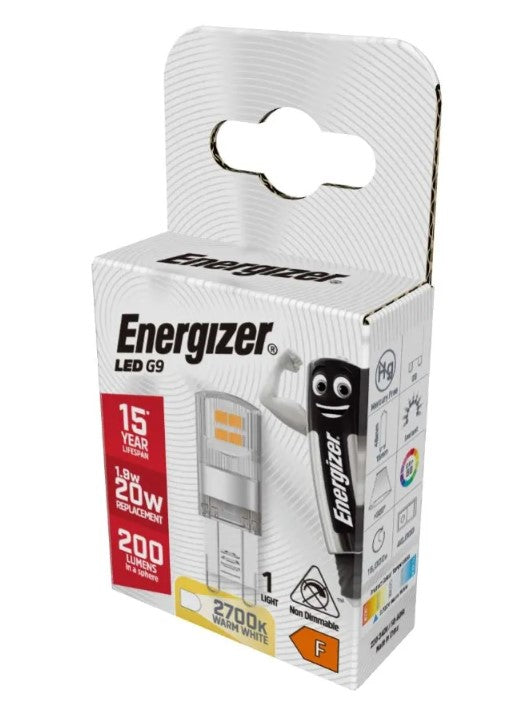 Energizer G9 LED 200lm 1.9W 2700K (Warm White) - S18748 - LED Spares