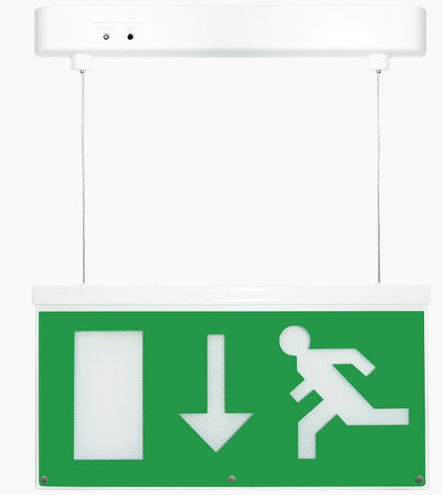HX/LED/M3/WH/PLE HANG-EX Suspended Blade Exit Sign - Arrow Down - LED Spares