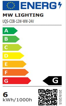 Spotless10 10mm Wide 4000K Neutral White COB LED Seamless Strip Lights - 24V - 12W - LED Spares