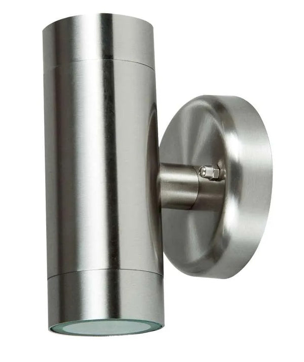 Dual Illumination IP44 Wall Light - Stainless Steel - PowerMaster - S6831 - LED Spares