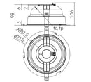 200mm Cutout LED Replacement for CFL Downlight Standard - Dimming & Emergency Options