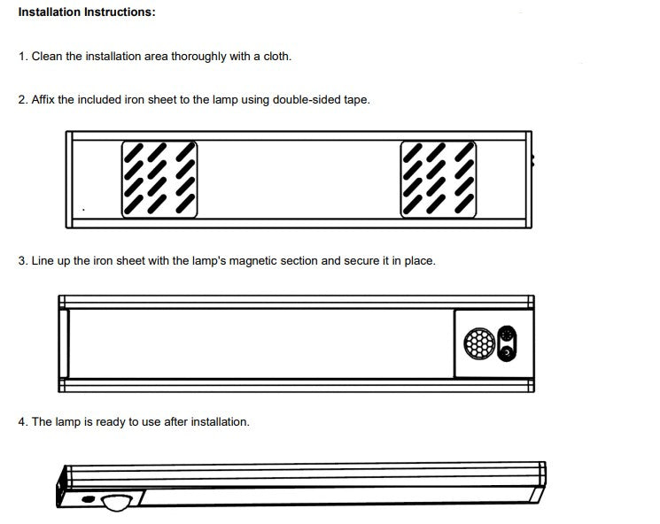 SEElight - SunLite - 600mm - CCT - Magnetic - PIR - USB Rechargeable - Cabinet Wardrobe - LED Light - LED Spares