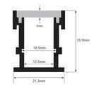 Walk - Drive Over LED Recessed Strip Profile - LEDSP/EX WO - LED Spares