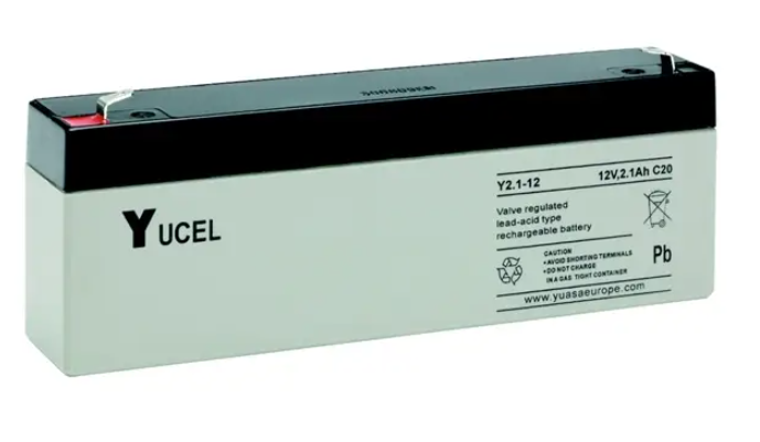 Yucel Y2.1-12 12V 2.1Ah Sealed Lead Acid Battery - LED Spares