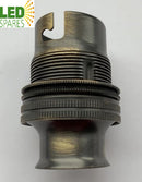 BC B22 Antique Brass 20mm Conduit pipe lampholder- LED Spares 