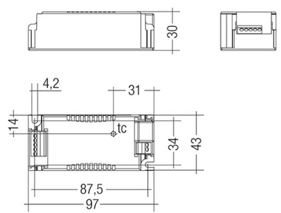 Tridonic 28000705 LC 17W 250–700mA flexC SC EXC - LED Spares