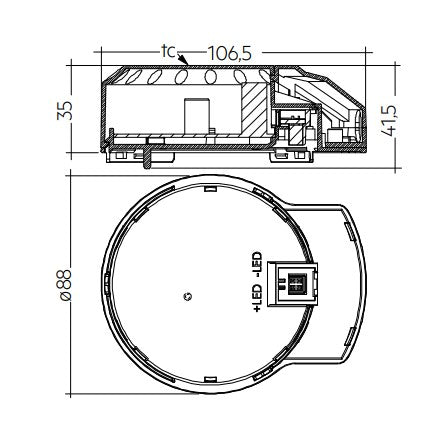 Tridonic 28002239 DLA G2 200mm 2000lm 8x0 ADV EM ECG - LED Spares