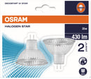 Osram 35W Decostar 51s MR16 12V GU5.3 Cap 36 Degree Dimmable - 2 Pack