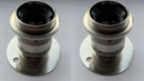2 x Nickel E27 ES Batten Lamp holder - Conduit 2" BESA - LED Spares