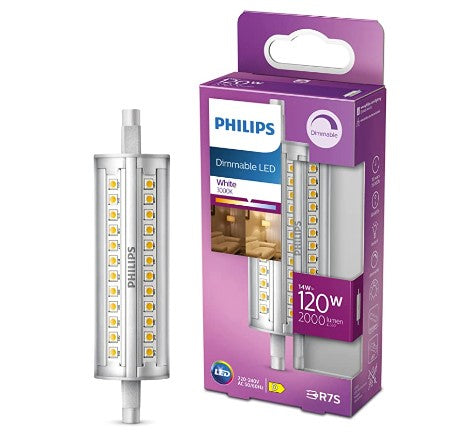 Philips LED R7s 14W =120W 2000lm Dimmable 3000K LED - 9290013536 - LED Spares