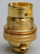 Brass BC Un-Switched Lampholder 13mm Threaded Entry - 1005E - BLH/BC/13E - LED Spares