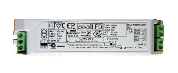 Harvard Cool LED CL700D2-240-B 30W 700mA DALI LED Driver - LED Spares