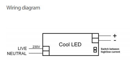 Harvard CoolLED CL1000S-240-B Switchable 500mA or 1000mA LED Driver- LED Spares