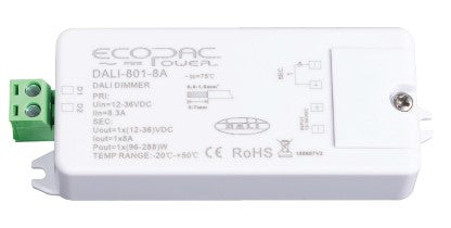 Ecopac DALI-801-8A DALI Dimmable Driver LED Interface (Constant Voltage) - LED Spares