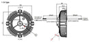 Mean Well HBG-240-60A 240W 60V 4A Circular IP65 LED Driver - LED Spares