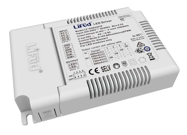 Lifud LF-GDE030YP 32W 600-800mA 1-10V Dimmable LED Driver 25-40V