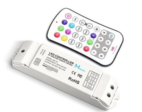 LTECH M8+M4-5A RGBW Controller With RF Receiver