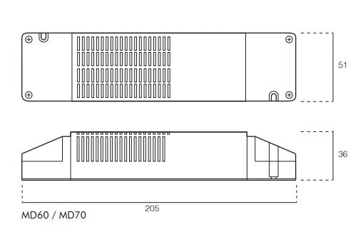 QLT MD60 LED Controlgear 24V 2.5A 60W - LED Spares