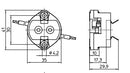 G12 Ceramic Lampholder 300mm Leads POLH/HQI/G12 - LED Spares