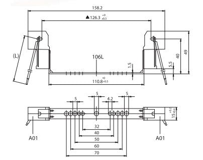POLH/HQI/RX7SB15 150W HQI-TS Lampholder Straight Bracket - LED Spares