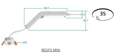 REDFX MINI 140lm Recessed Emergency Downlight with Lithium Battery - LED Spares