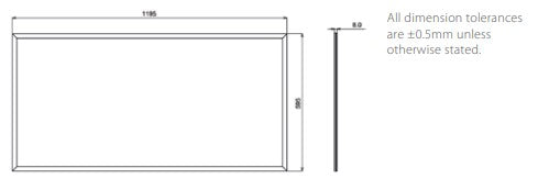 LumiLife 60W 600 x 1200 LED Panel - 6,000 Lumen - TP(b) - 4,000K (Cool White) S1628 - LED Spares