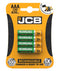 JCB AAA Rechargeable Batteries 650mAh - LED Spares