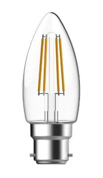 S9029 Energizer Filament LED Candle 4.2W BC (B22) Warm White - LED Spares