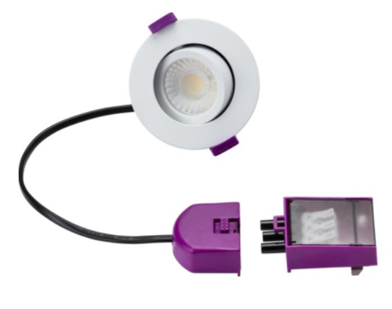 SpektroLED Tilt CWA - Fire Rated IP20 Downlight with 2x Wattage and 4x CCT - SPEKTCWA - LED Spares